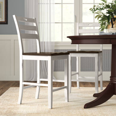 Lark Manor Hayler Solid Wood 24 Counter Stool Wayfair